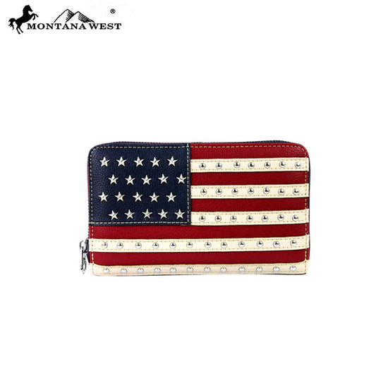 Montana West American Flag Wallet