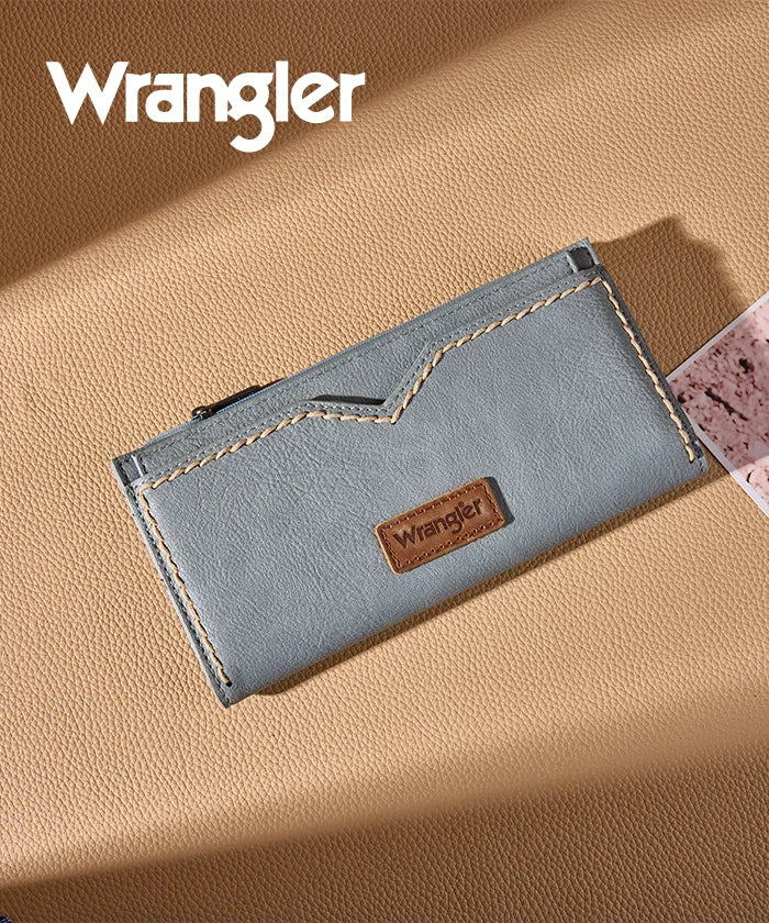 Wrangler Western Stitch Zip Wallet